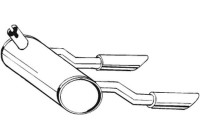 Exhaust backbox / end silencer 185-582 Bosal