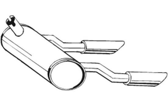 Exhaust backbox / end silencer 185-582 Bosal