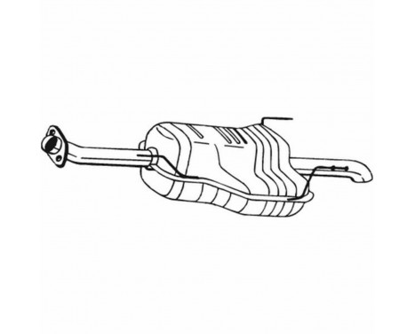 Exhaust backbox / end silencer 185-601 Bosal, Image 2