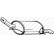 Exhaust backbox / end silencer 185-615 Bosal
