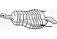 Exhaust backbox / end silencer 185-647 Bosal