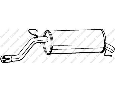 Exhaust backbox / end silencer 185-689 Bosal