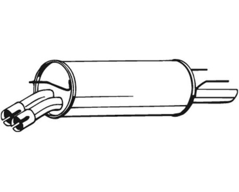 Exhaust backbox / end silencer 185-713 Bosal, Image 2