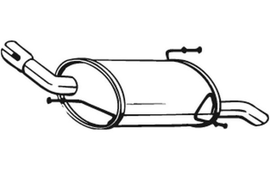 Exhaust backbox / end silencer 185-947 Bosal, Image 2
