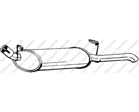 Exhaust backbox / end silencer 185-955 Bosal