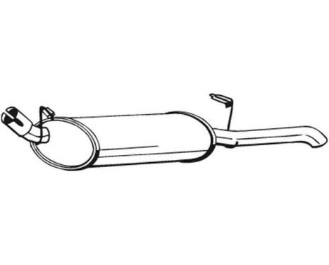 Exhaust backbox / end silencer 185-955 Bosal, Image 2