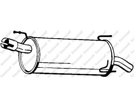 Exhaust backbox / end silencer 185-959 Bosal