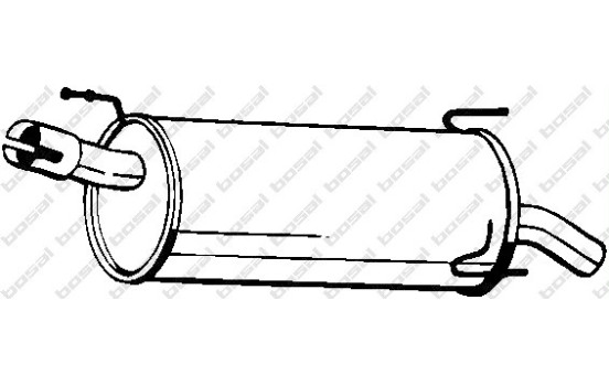 Exhaust backbox / end silencer 185-959 Bosal