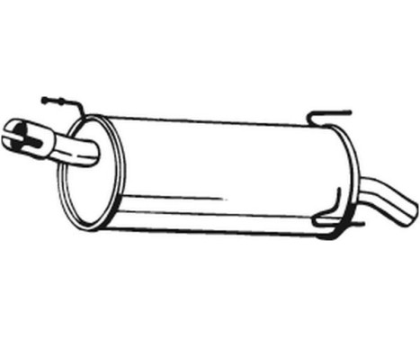 Exhaust backbox / end silencer 185-969 Bosal, Image 2
