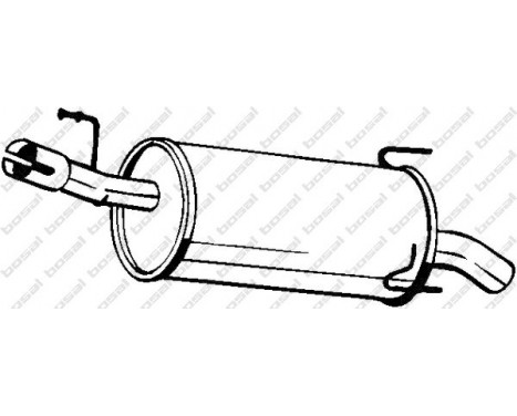 Exhaust backbox / end silencer 185-975 Bosal