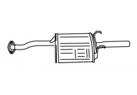 Exhaust backbox / end silencer 18757 Walker