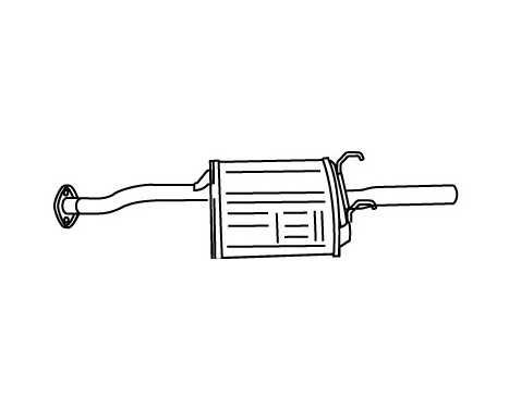 Exhaust backbox / end silencer 18757 Walker
