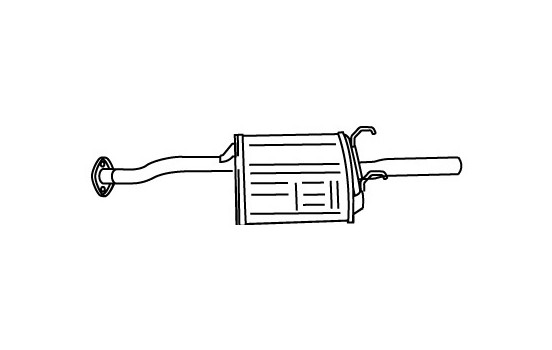 Exhaust backbox / end silencer 18757 Walker