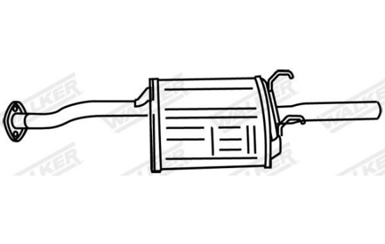 Exhaust backbox / end silencer 18757 Walker, Image 10