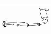 Exhaust backbox / end silencer 18847 Walker