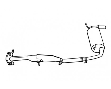 Exhaust backbox / end silencer 18847 Walker