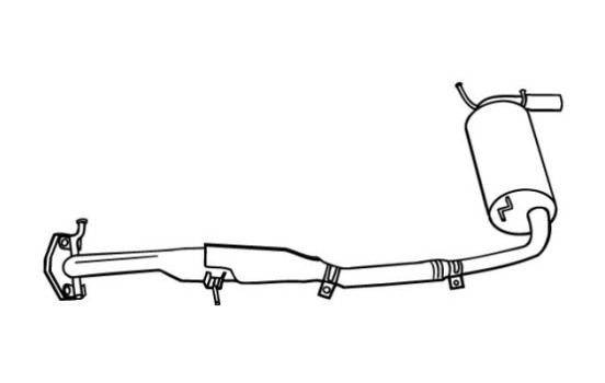 Exhaust backbox / end silencer 18847 Walker