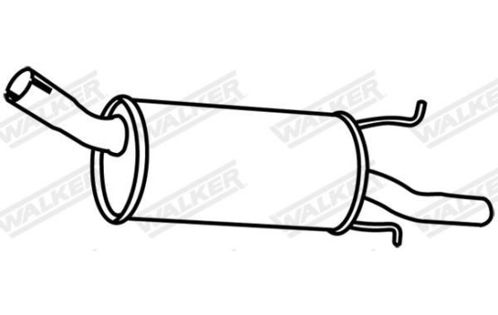 Exhaust backbox / end silencer 18861 Walker, Image 5