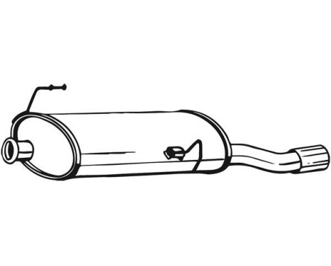 Exhaust backbox / end silencer 190-013 Bosal