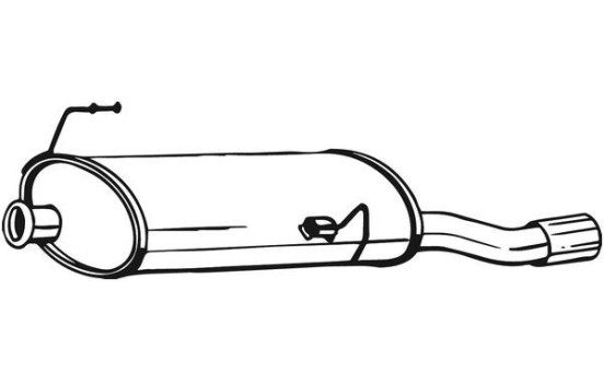 Exhaust backbox / end silencer 190-013 Bosal