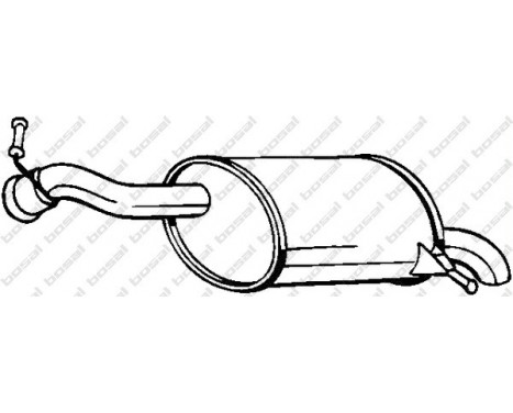 Exhaust backbox / end silencer 190-025 Bosal