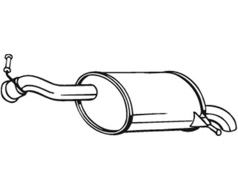 Exhaust backbox / end silencer 190-025 Bosal, Image 2