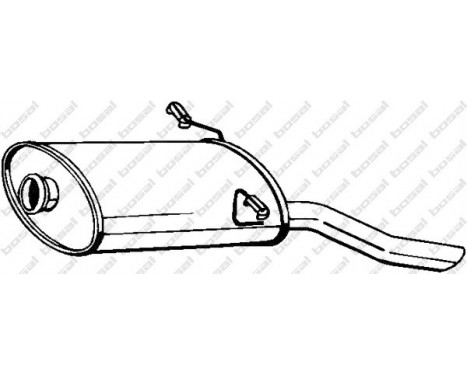 Exhaust backbox / end silencer 190-041 Bosal