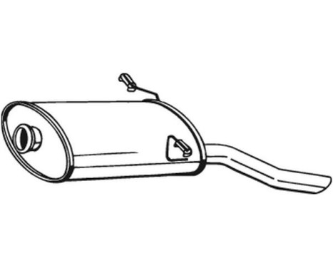 Exhaust backbox / end silencer 190-041 Bosal, Image 2