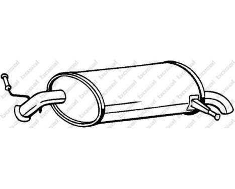 Exhaust backbox / end silencer 190-043 Bosal
