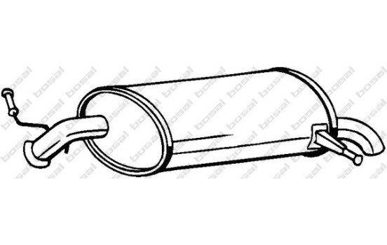 Exhaust backbox / end silencer 190-043 Bosal