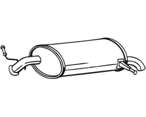 Exhaust backbox / end silencer 190-043 Bosal, Image 2