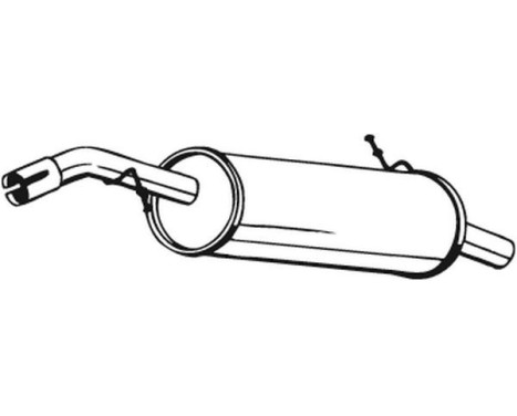 Exhaust backbox / end silencer 190-073 Bosal