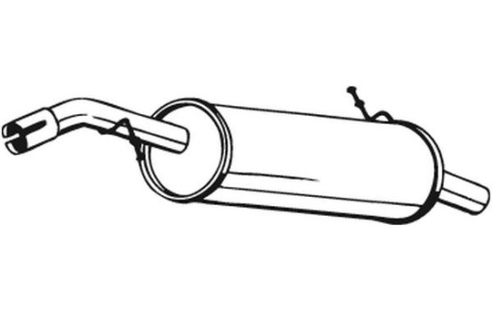 Exhaust backbox / end silencer 190-073 Bosal