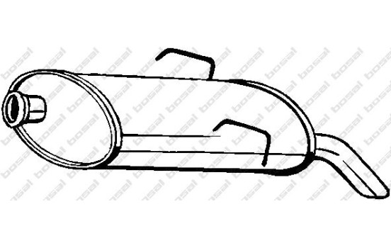 Exhaust backbox / end silencer 190-077 Bosal, Image 2