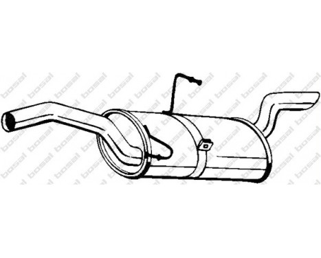 Exhaust backbox / end silencer 190-101 Bosal