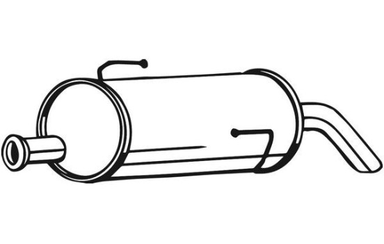 Exhaust backbox / end silencer 190-137 Bosal, Image 2