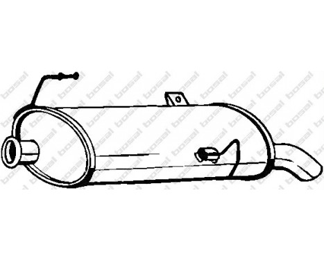 Exhaust backbox / end silencer 190-139 Bosal