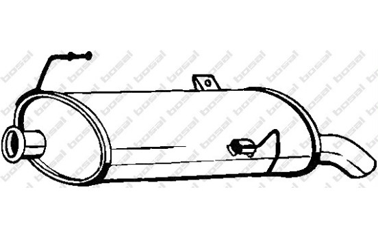 Exhaust backbox / end silencer 190-139 Bosal