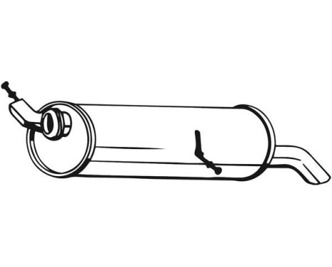 Exhaust backbox / end silencer 190-141 Bosal, Image 2