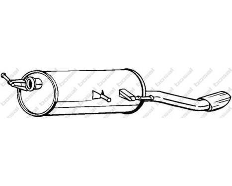 Exhaust backbox / end silencer 190-173 Bosal