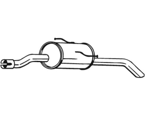 Exhaust backbox / end silencer 190-201 Bosal