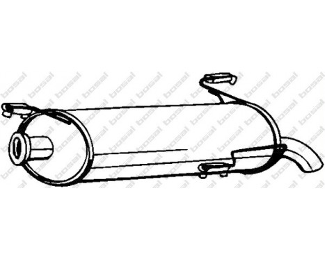 Exhaust backbox / end silencer 190-219 Bosal