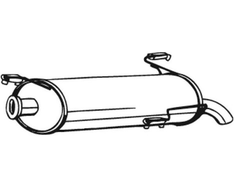 Exhaust backbox / end silencer 190-219 Bosal, Image 2