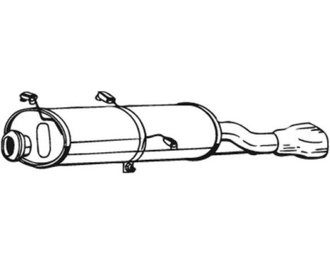 Exhaust backbox / end silencer 190-233 Bosal, Image 2