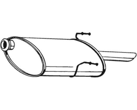 Exhaust backbox / end silencer 190-289 Bosal, Image 2