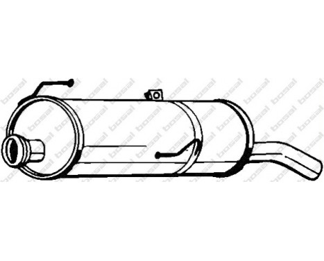 Exhaust backbox / end silencer 190-313 Bosal