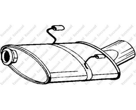 Exhaust backbox / end silencer 190-317 Bosal