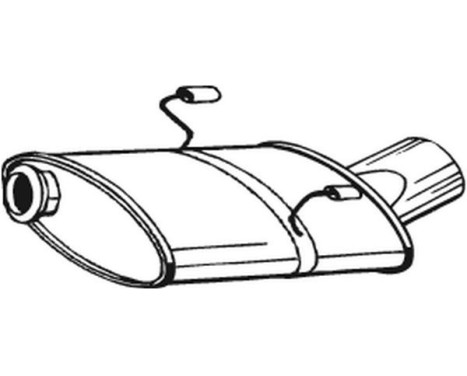 Exhaust backbox / end silencer 190-317 Bosal, Image 2