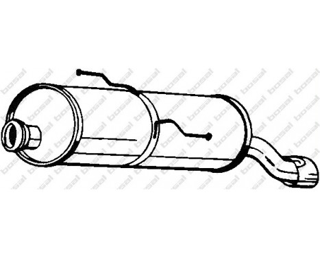 Exhaust backbox / end silencer 190-359 Bosal, Image 2