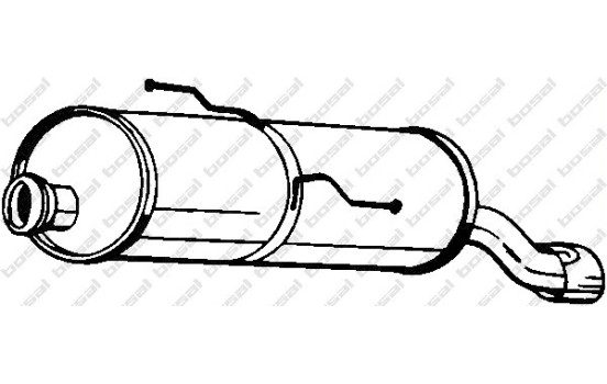 Exhaust backbox / end silencer 190-359 Bosal, Image 2